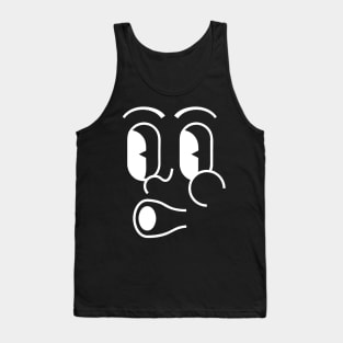 White Whistle Emoji Tank Top